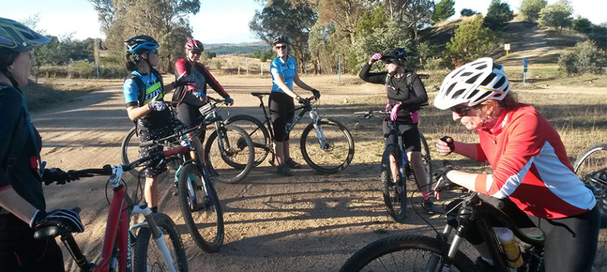 CORC Women's beginner course skidding off to a great start - CORC: Canberra Off-Road Cyclists skills01 final