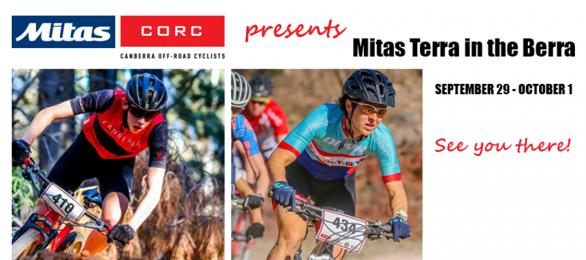 Mitas Terra in the Berra - CORC: Canberra Off-Road Cyclists Terra Web banner