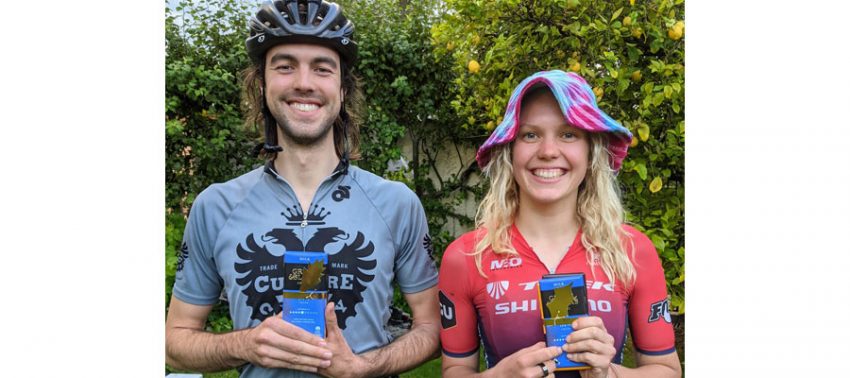 Zoe broke Hill Climb record - CORC: Canberra Off-Road Cyclists Anthony Newman and Zoe Cuthbert
